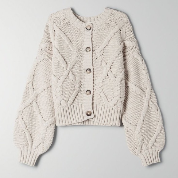 Aritzia Wilfred Free⎜CALLISTO CARDIGAN⎜NATURAL - Picture 6 of 16